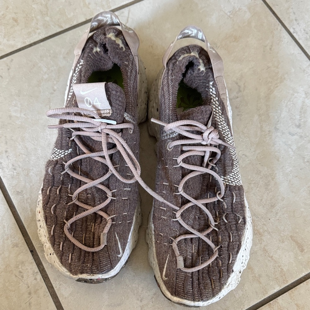 Nike Space Hippie Women's Sneakers in Brown and White